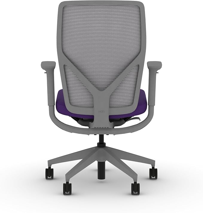 HON Flexion Mesh Office Chair, Height Adjustable Arms, Conference Room Chairs with Lumbar Support, Titanium Mesh, Titanium Frame, Iris