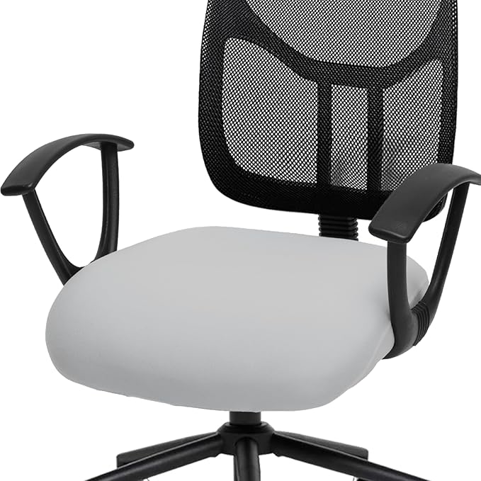 DIVA EN CAMINO DEC Stretchable Desk Office Chair Seat Cushion Covers - Universal Spandex Computer Chair Slipcover - Removable Washable Cushion Protectors Anti-Scratch for Dogs, Cats, Pets