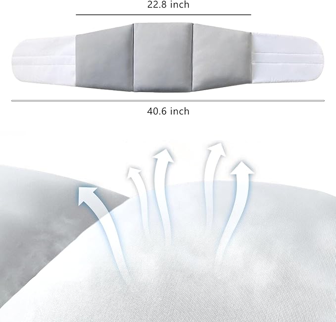 360°Lumbar Support Pillow for Sleeping，Adjustable Lumbar Pillow for Bed with Breathable Ice Silk Cotton，Relief Lower Back & Sciatic Nerve Pain for Side/Back Sleepers