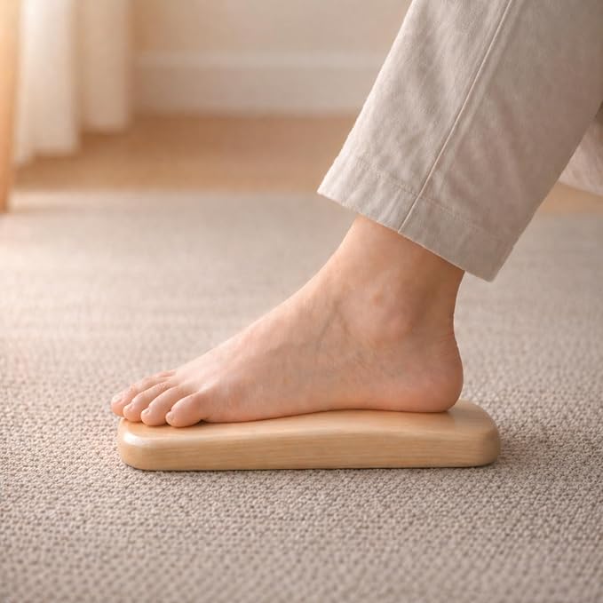 Foot Reset – Solid Maple Wood Foot Rest for Under Desk – Ergonomic Minimalist Foot Support for Daily Comfort and Relaxation