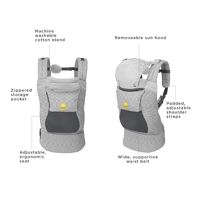 LÍLLÉbaby 3-in-1 Ergonomic CarryOn Airflow DLX Toddler Carrier with Lumbar Support & Breathable Mesh Lining (25-60 lbs), Supportive & Comfortable, Multi-Position Carrying for Hiking & Travel (Quarry)