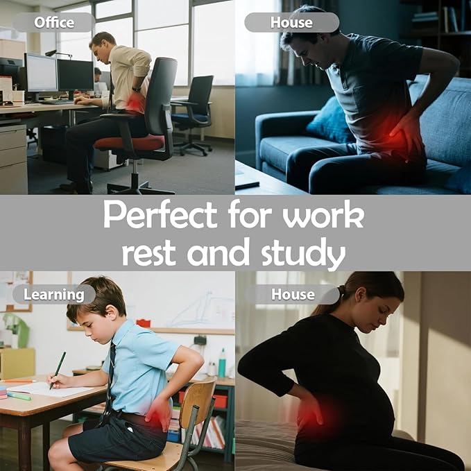 Lumbar Ergonomic Support for Office Chair Back Lumbar Support Ergonomic Back Support Pad Suitable for Office Chairs