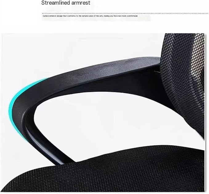 Office Chair Breathable Mesh Home Office Desk Chairs Backrest Office Desk Chair Load of 150kg Desk Chairs(Color:Blue-)