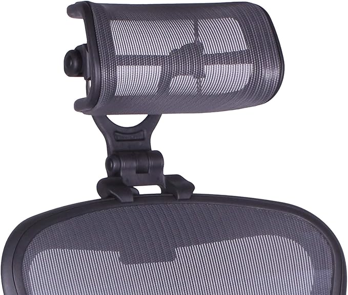 Engineered Now The Original Headrest for The Herman Miller Aeron Chair (H4 for Remastered, Carbon)