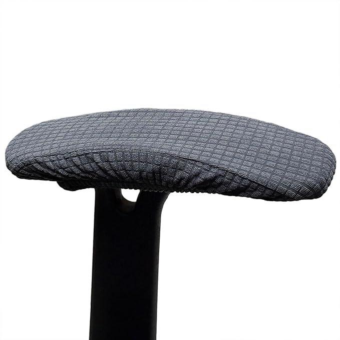 Melaluxe Stretch Office Chair Armrest Covers, Arm Rest Slipcovers (Dark Gray)