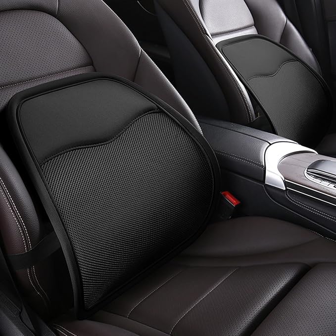 Erice Back Support Pillow, Breathable Ice Silk Lumbar Support Pillow, Back Pillow for Chair, Car Back Cushion for Driving, Lumbar Support for Car, Back Support for Chair (B), 46SD4F89SD