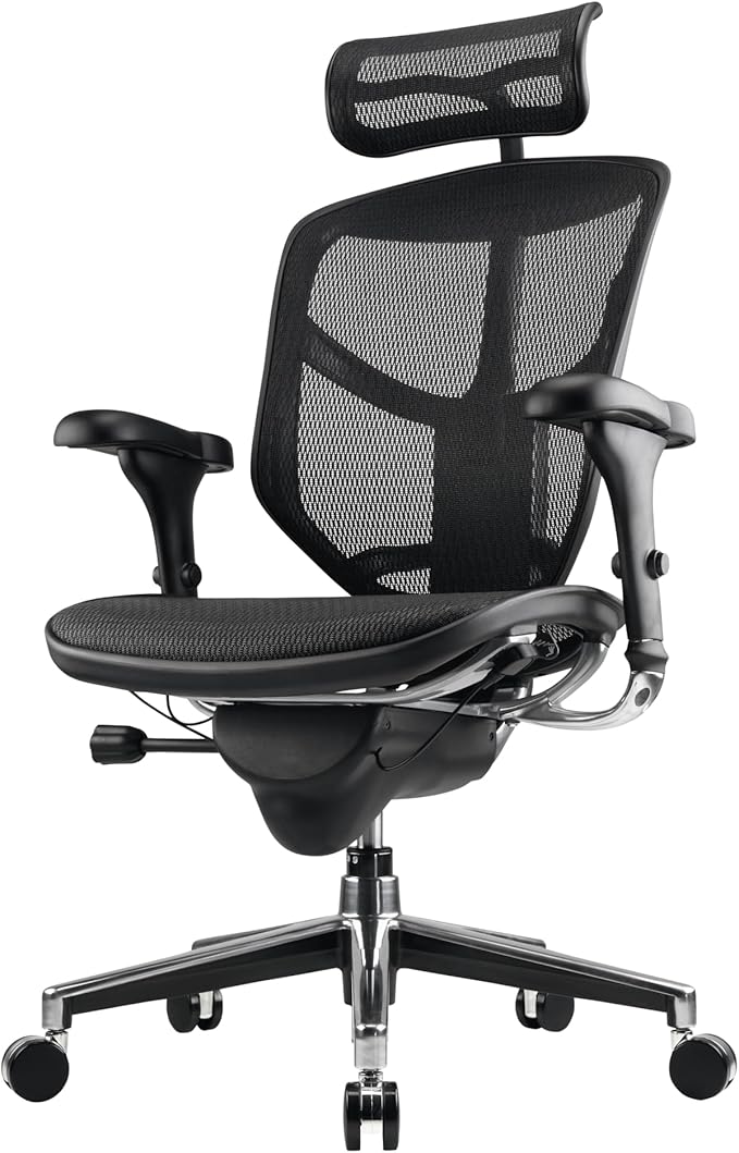 WorkPro® Quantum 9000 Series Ergonomic Mesh High-Back Executive Office Chair, Black, BIFMA Compliant