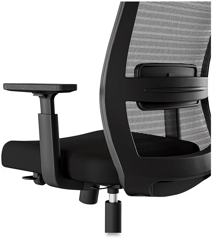 Alera Ashdale Ergonomic Swivel Office Chair, Mesh Back Task Chair, Adjustable Seat and Arm Height, Supports Up to 275 lb, Black