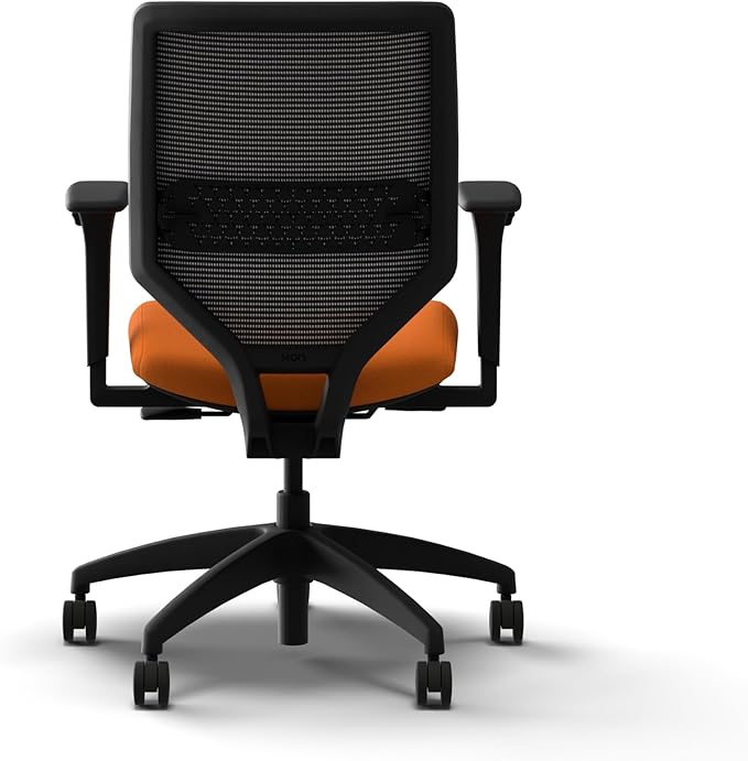 HON Solve Office Chair, Ergonomic Office Chair Mesh Back Support, Adjustable Lumbar Support, Height Adjustable Arms, Black Frame, Apricot
