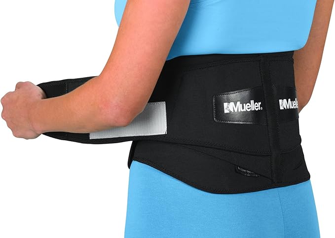MUELLER Sports Medicine Lumbar Back Brace with Removable Pad, Ideal for Upper and Lower Back Pain, Relief & Support for Men and Women, Strains, Sciatica, Scoliosis