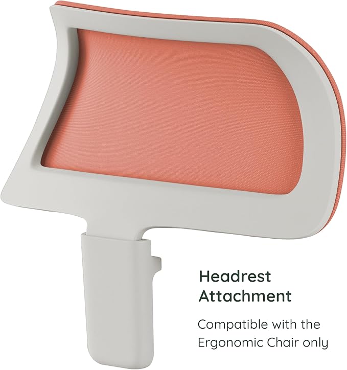 Branch Adjustable Ergonomic Headrest Attachment - Only Compatible Ergonomic Chair - Experience Optimal Comfort and Support - Poppy