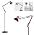 FIRVRE LED Floor Lamp, Vintage Metal Swivel Floors Lamp, 3 Usage Modes - Floors Lamp, Table Lamp and Clip Lamp, E26 Architectural Reading Lamp with Push Button for Bedrooms, Offices and Studios