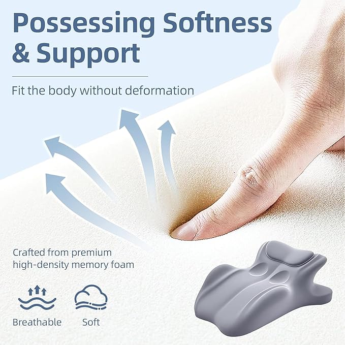 Ergonomic Prone Pillow for Stomach Lying, Multi-Angle Face Down Pillow for Reading in Bed & Phone Use, Breathable Comfortable Support Cushion for Relaxing, Lumbar Back Support for Sleeping