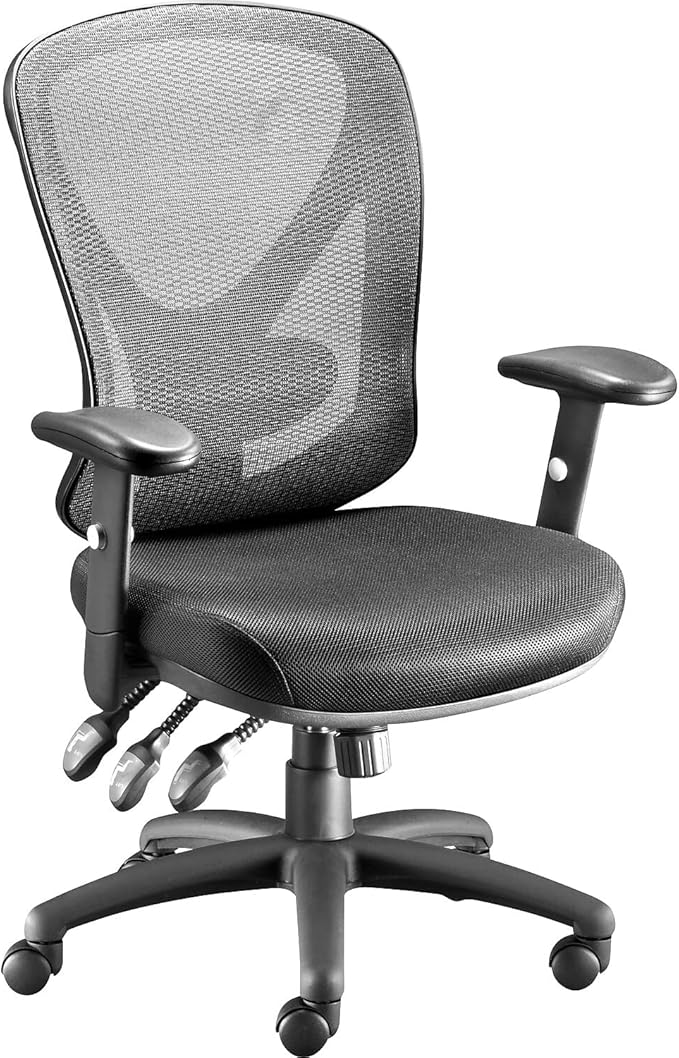 STAPLES Ergonomic Task Chair, Mesh, Black, 2-Pack