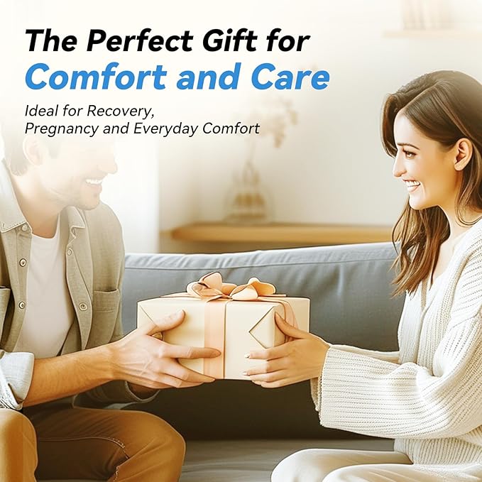 UJPFEO Knee Pillow for Side Sleepers,Leg Pillows for Sciatica,Knees,HIPS,Joints Between Legs,Back Pain Relief When Side Sleeping Spine Alignment Support for Knee Surgery Recovery,Grey