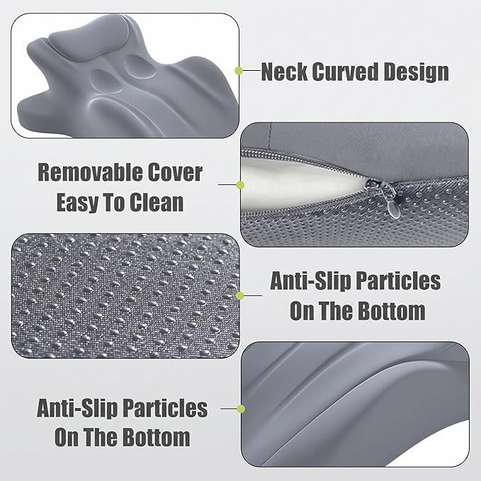 Ergonomic Prone Pillow for Stomach Lying, Multi-Angle Face Down Pillow for Reading in Bed & Phone Use, Breathable Comfortable Support Cushion for Relaxing, Lumbar Back Support for Sleeping
