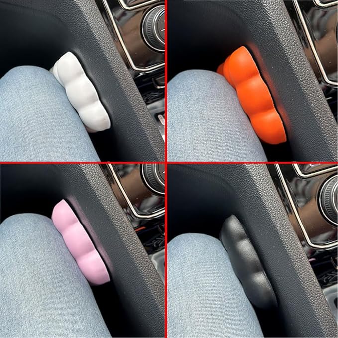 Car Elbow Rest Pad,PU Leather Left Elbow Support,Memory Foam Elbow Rest Pads Removable Car Armrest Cushion,2 Pcs Car Knee Leg Elbow Cushion for Arm Foot Knee Pain Relief (Black)