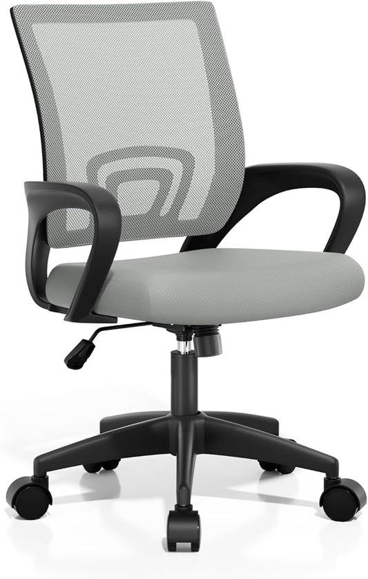 Athena Collection Office Chair - 330Lbs, 2 Packs Breathable Mesh Desk Chair Thickness Cushion with Lumbar Support & Armrest, Rolling Swivel Adjustable Tilt Lock for Home Office/Gaming, Bedroom Study