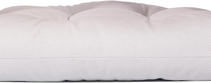 Chair Cushion, Chair Cushions for Dining Chairs, Chair Pads and Mat with Ties for Indoor Kitchen Seat and Desk (White, 4 Count - 17 x 16 in)