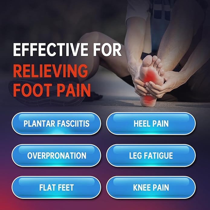 PCSsole Plantar Fasciitis Insoles Men Women- 220+lbs Heavy Duty High Arch Support Inserts with Comfort Cushion Orthotic Pain Relief Insoles for Flat Feet - Arch Pain - Heel Pain -Work Boot Shoe Insole