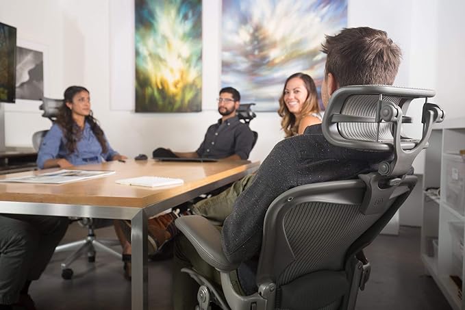 Engineered Now The Original Headrest for The Herman Miller Aeron Chair (H4 for Remastered, Mineral)