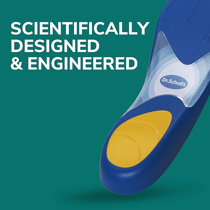Dr. Scholl's Prevent Pain Protective Insoles,Protect Against Foot,Knee,Lower Back Pain,Promote Foot Health & Wellness,Trim to Fit Insert,Men Shoe Size 8-14,1 Pair,(Pack of 12)