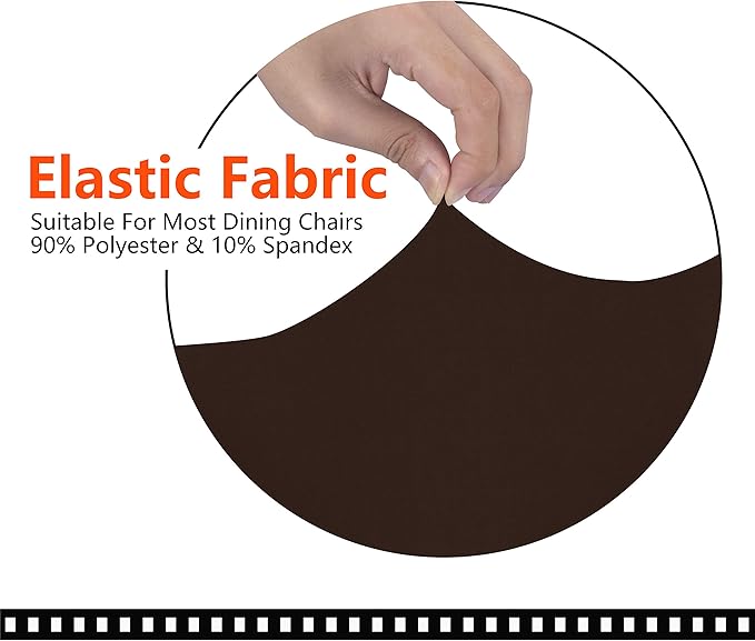 SARAFLORA Office Chair Covers- Medium, Brown- Removable Computer Chair Covers for Office Chair with Zipper for Universal Rotating Chair Desk Chair Cover Chair Seat Washable Protector for Pets
