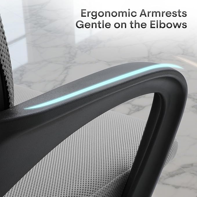 Ergonomic Office Chair 2P - 330Lbs, Breathable Mesh Computer Desk Chair with Lumbar Support & Armrest, Rolling Swivel Adjustable Tilt Lock for Home Office/Gaming, Bedroom Study