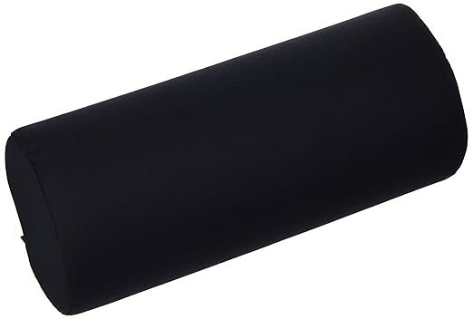 Sammons Preston 54680 Standard Lumbar Roll with Strap for Lower Back Pain Relief, Navy Blue