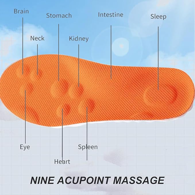 4D Cloud Insoles for Men Women, Breathable Memory Foam Cloud Massage Insoles, Enhanced Arch Support & Cushioned Comfort,Relief Foot Pain,Fits All Shoe Types(1 Pairs-Black, Men 10-11/Women 12-13)