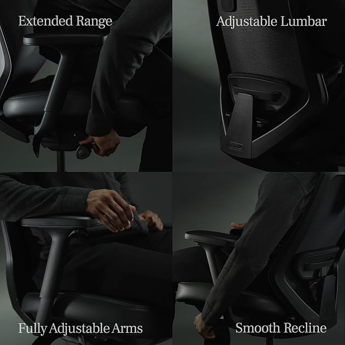 Branch Ergonomic Chair Pro - Mesh Office Chair with 14 Points of Adjustment - Height, Depth & Tilt Adjustable - 5D Armrests - Forward Tilt, Smooth Recline, and Lumbar Support - Everglade