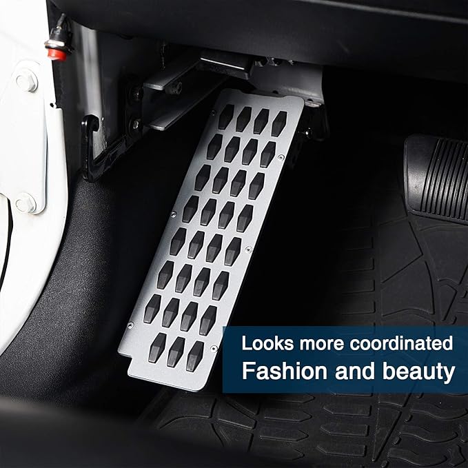 u-Box JK Dead Pedal Left Side Foot Rest Kick Panel for 2007-2018 Jeep Wrangler JK & Wrangler Unlimited