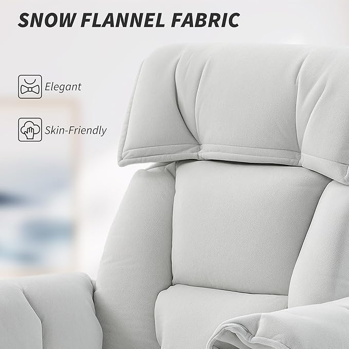 HOMCOM Executive Office Chair Comfy with Foot Rest, Reclining Swivel Computer Desk Chair with High Folding Back, Thick Cushion, Padded Armrest, Adjustable Height, Rolling Wheels, Cream White