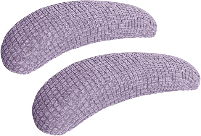 FORCHEER Office Chair Armrest Covers Stretchable Water Resistant Spandex Stretch Jacquard Elastic Band Computer Office Chair Arm Pad Covers Chair Slipcover for Desk Chairs Arm 2P-Purple