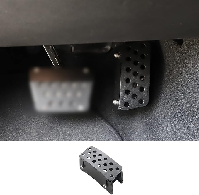 Anti-Slip Gas Pedal Extender Covers Adjustable Foot Rest Accelerator Pads for 2007-2020 Jeep Wrangler JK JKU JL JLU JT, 1PC