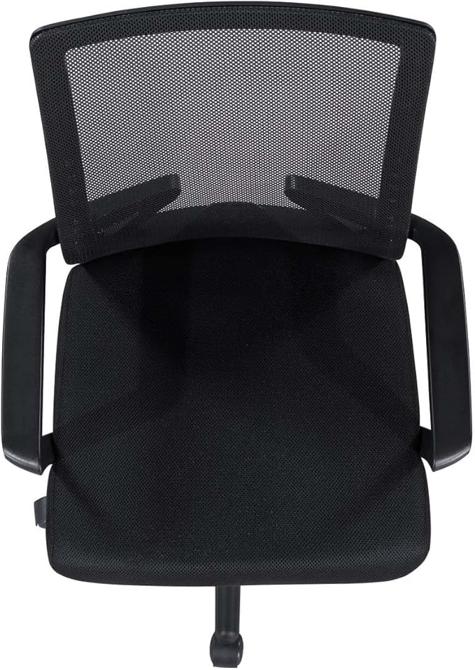 Mesh Office Chair, Breathable Mid-Back Desk Chair with Adjustable Seat Height, 360° Swivel Chair for Home Office