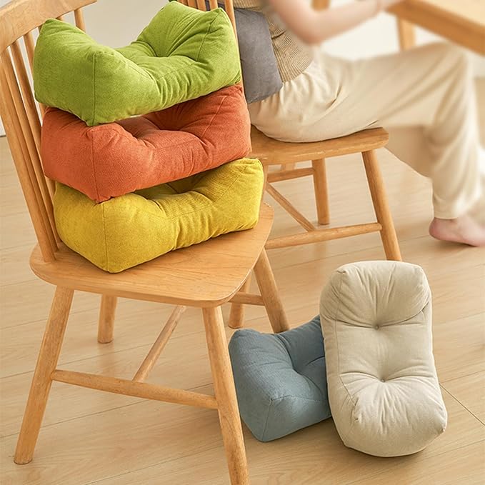 Back Pillow for Chair, Lumbar Support Pillow for Office Chair Lower Back Pain Relief Soft Cushion Car Bed Couch Sitting High Elasticity (Green, 35cm*16cm*20cm)
