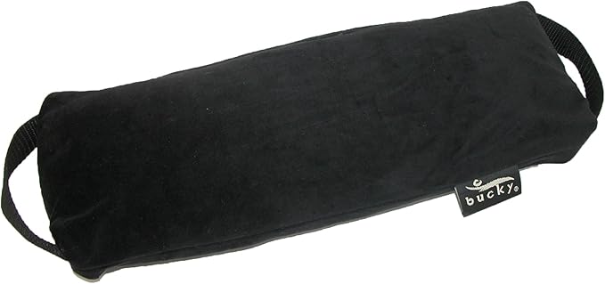 Bucky Baxter Ergonomic & Supportive Adjustable Lumbar Pillow, Black, One Size,Cotton
