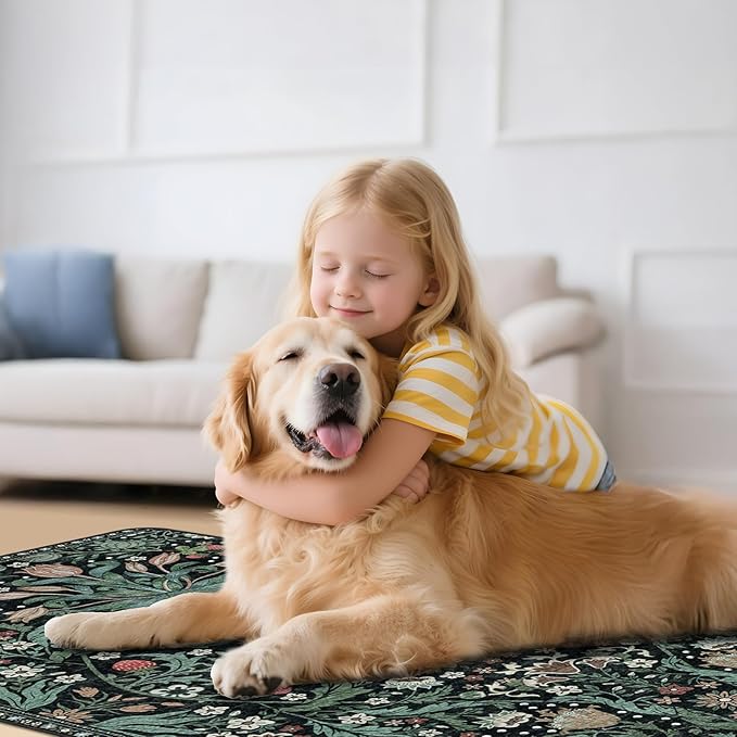 Office Chair Mat for Hardwood Floor & Tile Floor,48"X 60" Heavy Duty Desk Chair Mat for Hard Floors, Under Desk Rug for Rolling Computer Chair,Anti Slip,Low Pile Carpet Protector-Convex Green Grass