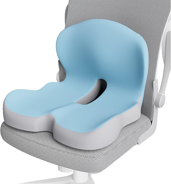 Orthopedic Cushion, Seat Cushion - Car Cushion with L Shaped Ergonomic Design, Memory Foam Seat Cushion for Office Chair, Car and Gaming Seat