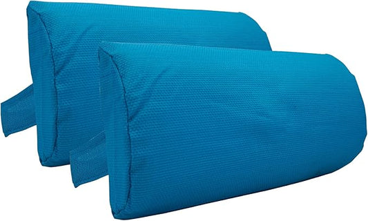 Zero Gravity Chair Set of 2 Replacement Pillow Headrest with Elastic Band, Universal Soft Removable Padded Cushion Head Pillow for Zero Gravity Lounge Chair, Folding Patio Lawn Recliner Chair