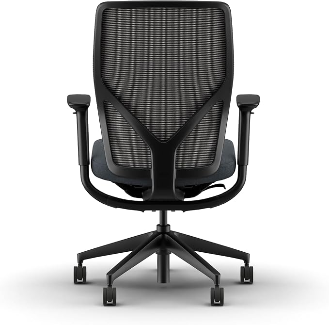 HON Flexion Ergonomic Mesh Office Chair with Lumbar Support, Height‑Adjustable Arms, Weight‑Activated Flex Seating, Swivel Desk or Conference Chair, Black Frame, Black