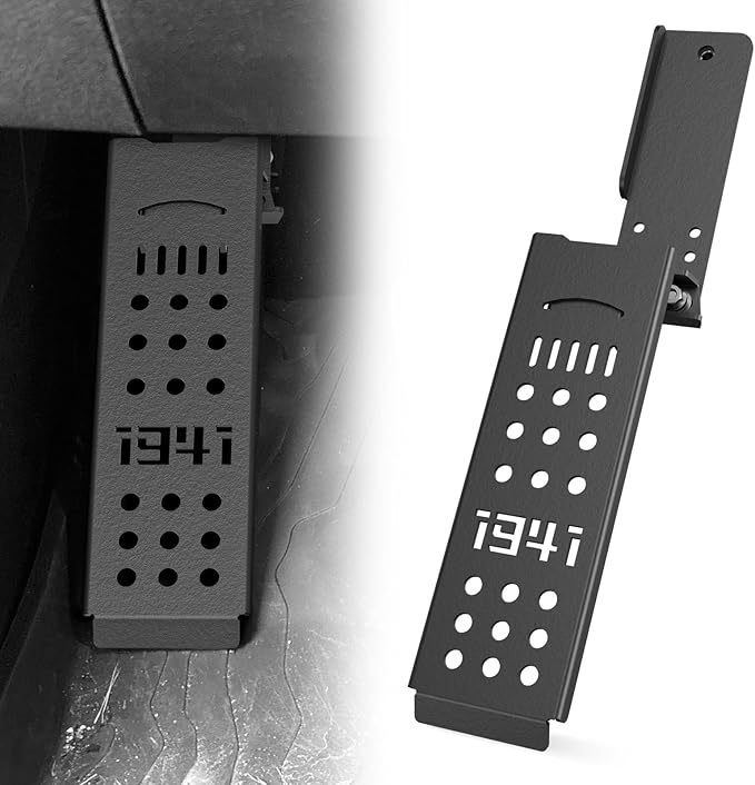Dead Pedal Left Side Driver Side Adjustable Foot Rest Kick Panel Compatible with 2018 2019 2020 2021 2022 2023 2024 2025 2026 Jeep Wrangler JL JLU & Gladiator JT (NOT Fits 4XE Model) Black