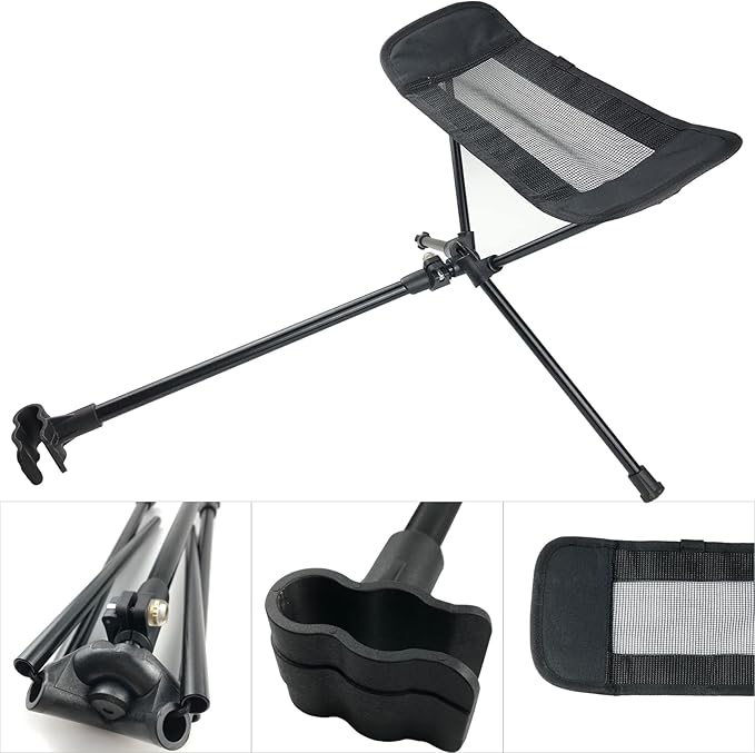 Camping Foot Rest for Hammock Chair - Folding Attachable Footrest Attachment with Retractable Design