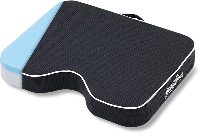 Stadium Cushion with Dual-Layer Foam (30D Support + 40D Memory), High Elasticity & Breathable, Waterproof Thick Bleacher Pad for Long Games, Portable for Outdoor Indoor Seating