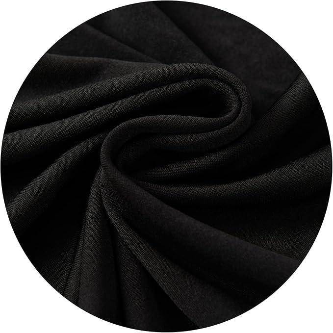 DIVA EN CAMINO DEC Water Resistant Office Chair Cover with Zipper, Stretch Slipcover for Desk, Boss, or High Back Chair, Black