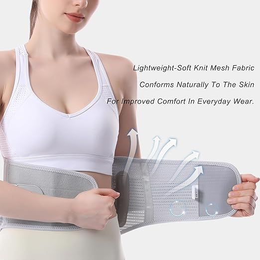 FJNATINH Back Brace for Lower Back Pain Relief for Women Adjustable Lumbar Support Belt Breathable 4D Mesh Fabric for Herniated Disc,Sciatica,Scoliosis Home Work Sports