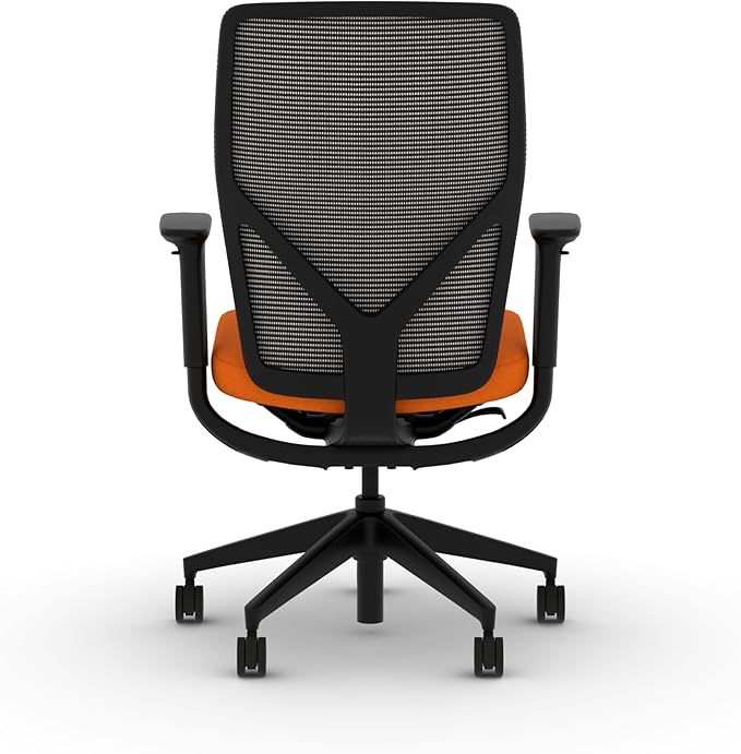 HON Flexion Mesh Office Chair, Height Adjustable Arms, Conference Room Chairs with Lumbar Support, Black Mesh, Black Frame, Apricot