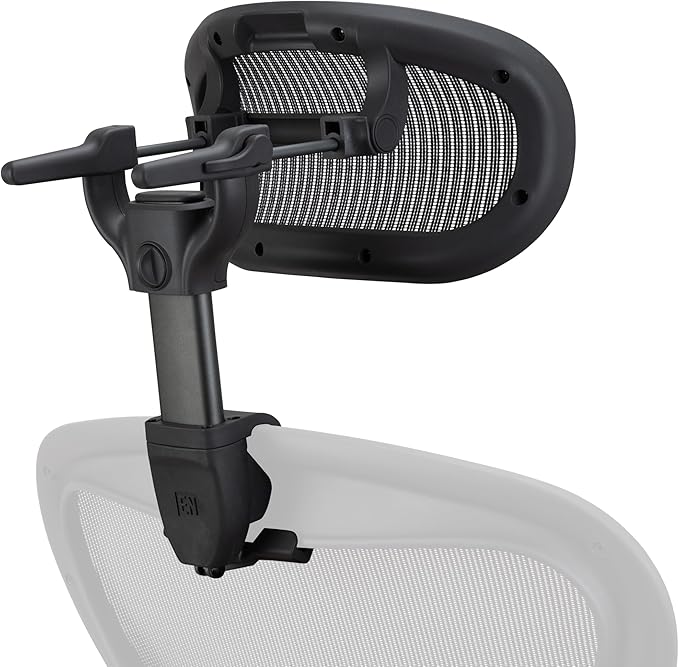 Engineered Now The Original Headrest for The Herman Miller Aeron Chair - The New H6 Model - Classic Carbon