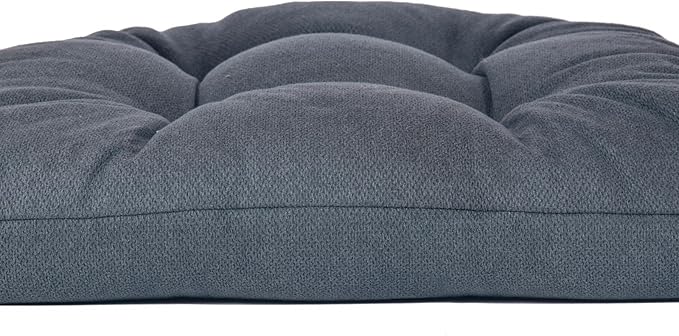 Chair Cushion, Chair Cushions for Dining Chairs, Chair Pads and Mat with Ties for Indoor Kitchen Seat and Desk (Dark Grey, 4 Count - 17 x 16 in)